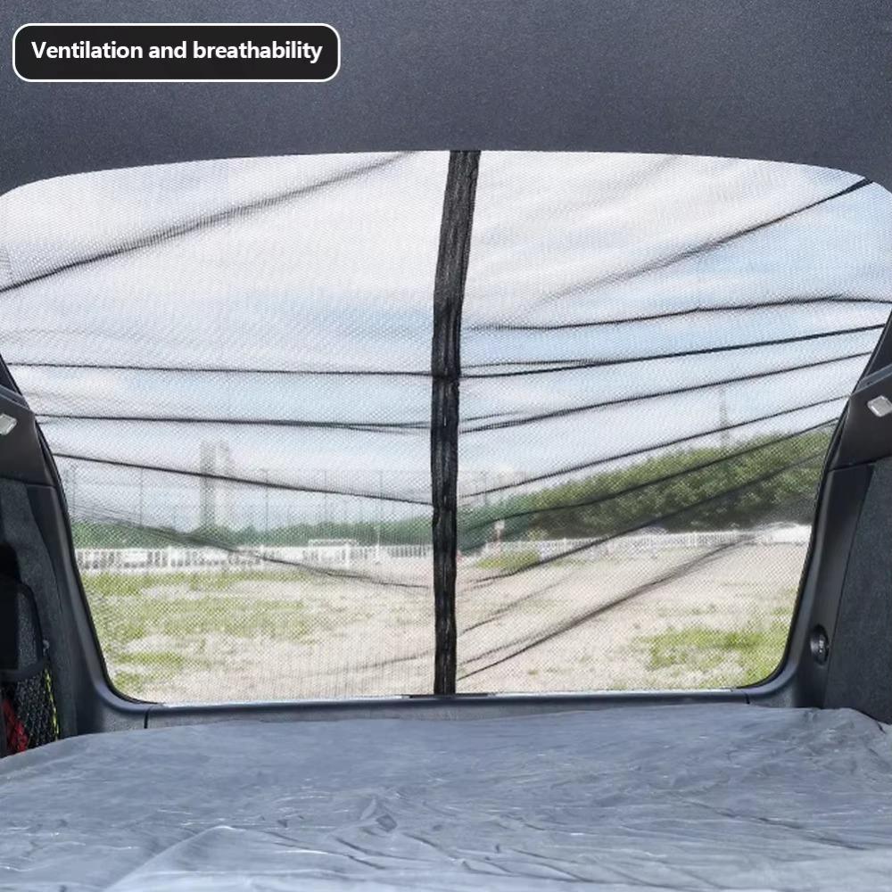 Sunshade SUV Tailgate Mesh Screen Ventilated SUV Tailgate Privacy Curtains Summer