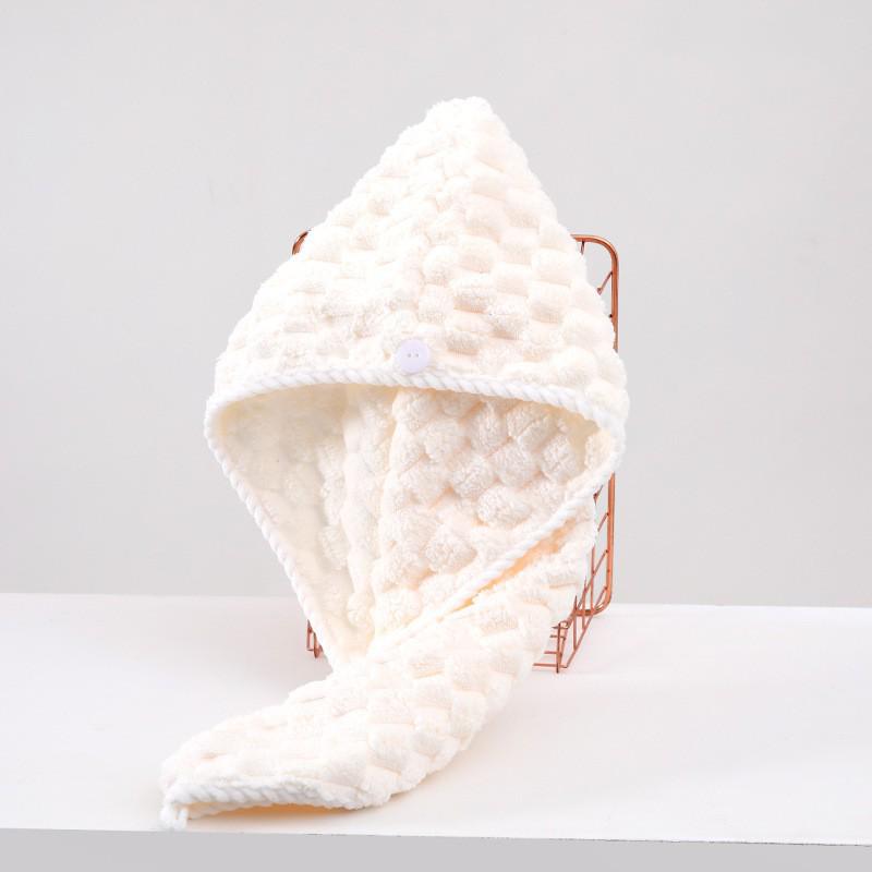 Мягкое впитывающее полотенце для волос из кораллового флиса и симпатичная повязка на голову для душа