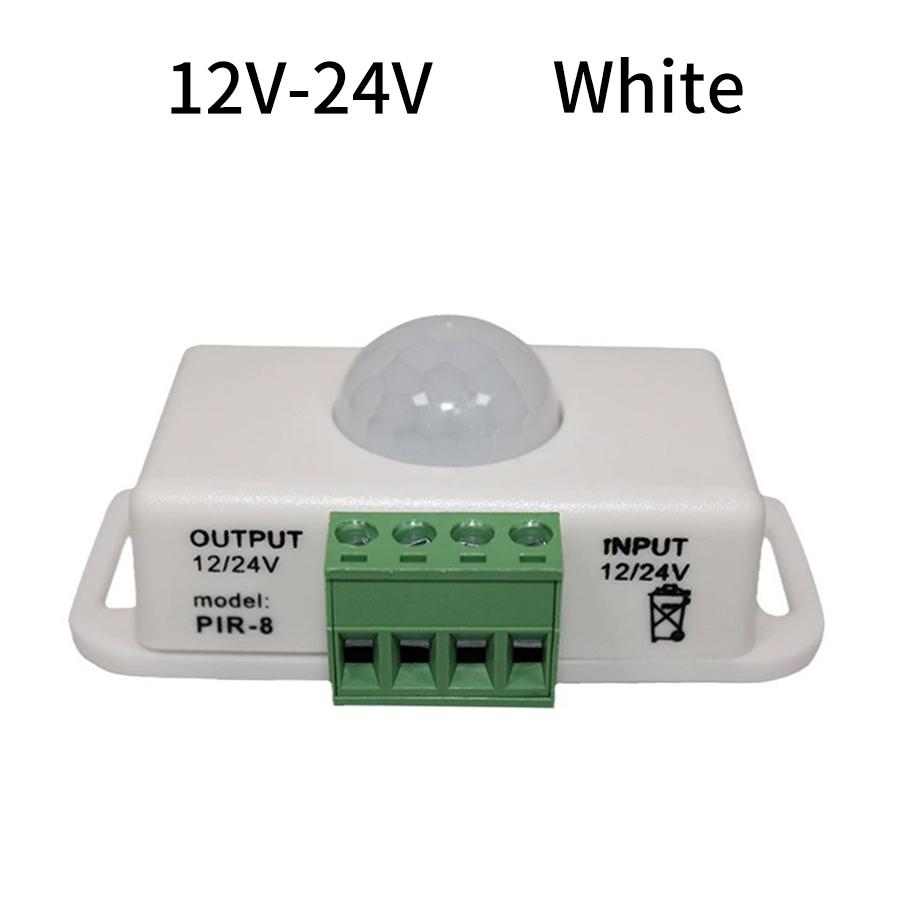 DC 12V 24V 8A PIR Motion Sensor Switch Movement Sensor IR Infrared Detector Light Switch Automatic Module for LED Strip Light
