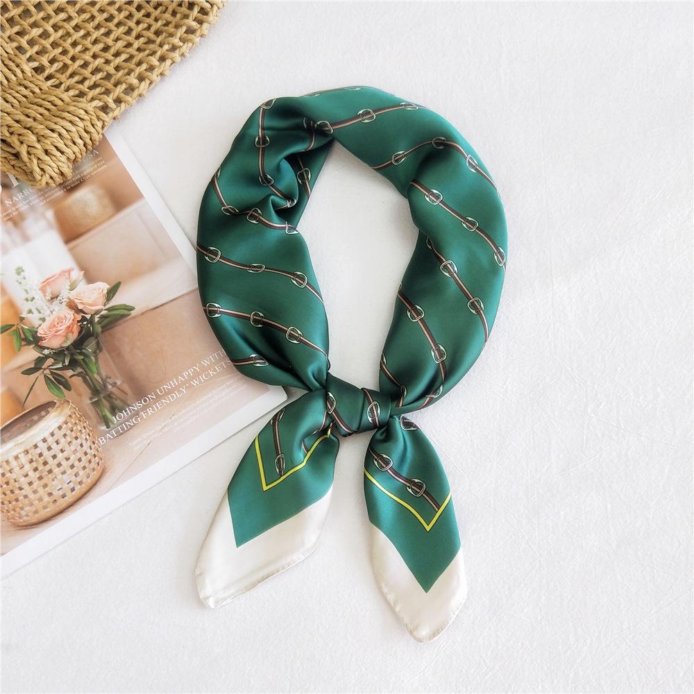 Модный декоративный шарф, повязка для волос, резинка для волос 70, маленький квадратный шарф, шелковый шарф, женский весенне-осенний универсальный маленький шарф, профессиональный шарф