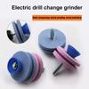 Lawn Mower Sharpener Universal Grinding Drill Tool Double-layer Grinding Wheel Lawn Mower Blade Sharpener Faster Knife Sharpener