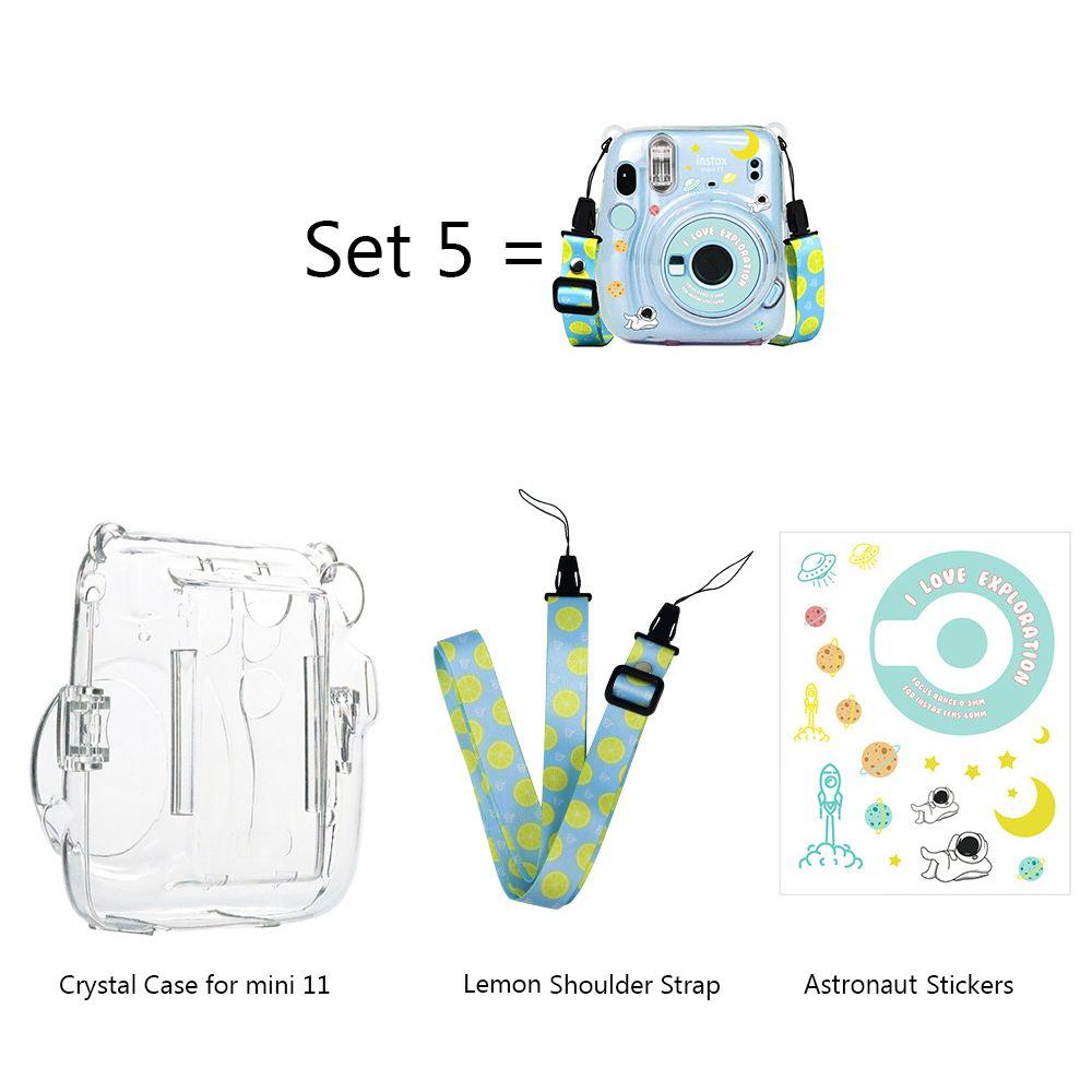 Crystal Sticker Transparent Storage Case Photo Bag Camera Cover Protective Shell