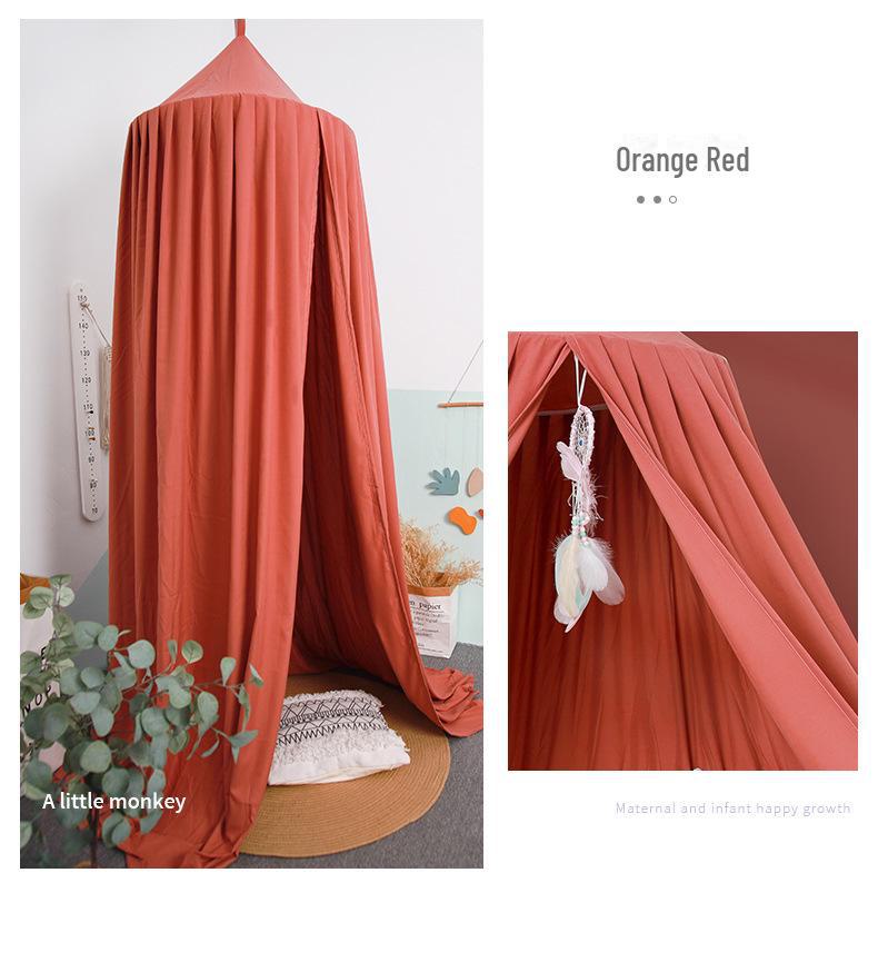 Балдахин для кровати Nordic Princess: Москитная сетка и затемняющая штора для игрушечного домика или уголка для чтения, простая установка.