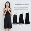 Women's Spring & Summer Loose Sleeveless Modal Skirt with Inner Petticoat - Large Size All-Match Dress