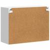 White Kitchen Wall Cabinet with Glass Door Porto Series