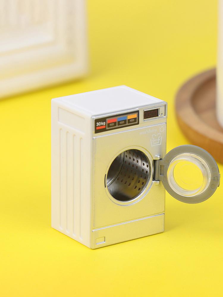 1:12 Dollhouse Miniature Washing Machine Drum Washer Home Appliance Laundry Dollhouse Furniture Decor Toy