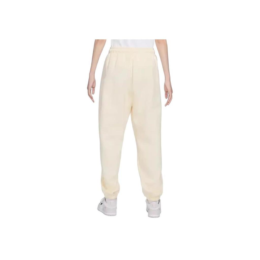 Nike Однотонные трикотажные джоггеры женские на шнуровке бежевые HF0423-113