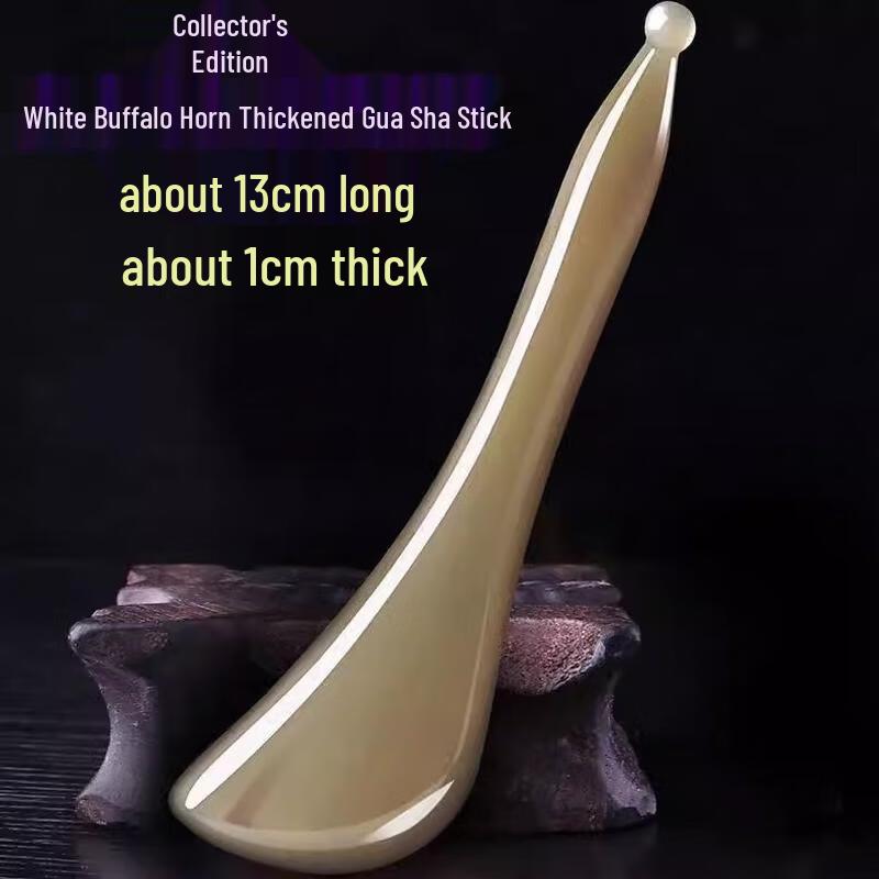 HANDUNYOU Набор: Натуральная доска Гуаша из рога буйвола и палочка для сухожилий