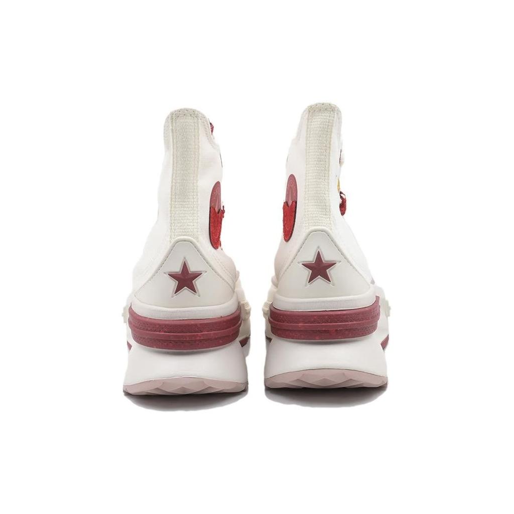 Converse Run Star Legacy CX Comfortable Versatile High-Top Canvas Shoes Women Sneakers Red White A09105C