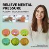Glitter Steamed Bun Squeeze Toy, Cute Face Stress Relief Fidget Toy, Portable Slow Rebound Sensory Toy for Kids and Adults, 6 Colors