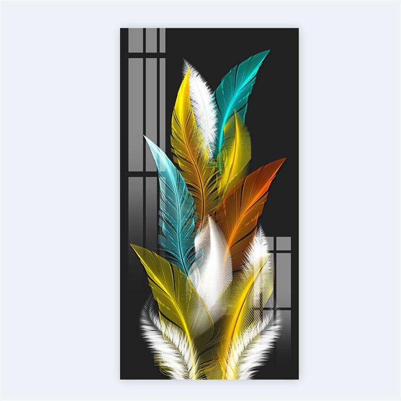 Современное скандинавское искусство, холст с перьями, картина на стене, художественные постеры, принты, настенные картины для гостиной, дома, стены, декор куадрос