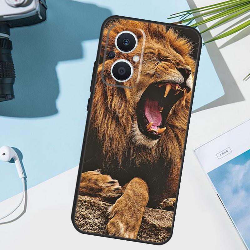 Чехол «Рычащий Лев» для OPPO Reno 12 F 13F 14F 11F 10 11 13 14 Pro 7 8 Lite OPPO Find X9 X5 X6 X8 Pro