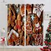 Christmas Decoration Curtains Snowflakes Christmas Tree Decoration Curtains Living Room Bedroom Fireplace New Year Curtains