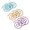 9Pcs Spiral Cable Knitting Needle Metal Circular Knitting Needle Cable Needle Shawl Pin with Storage Box for Knitting