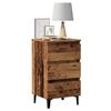 VidaXL Bedside Table with Metal Legs Old Wood 40x35x69 Cm, Bedside Cabinet, Nightstand, Side Cabinet, Table 856424