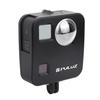 PULUZ для GoPro Fusion Корпус Защитная клетка из ЧПУ-алюминиевого сплава с базовым креплением и крышками для объектива(черный)