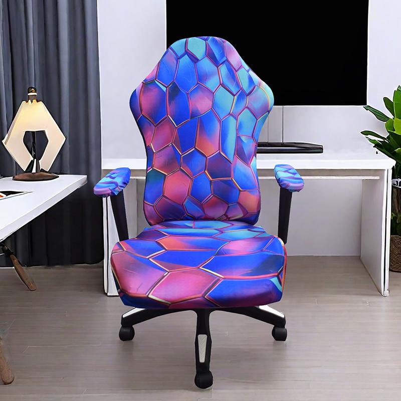 Gaming Chair Cover Punk Style Elastic Universal Computer Chair Backrest Cover Swivel Chair Armchair Seat Protector Covers