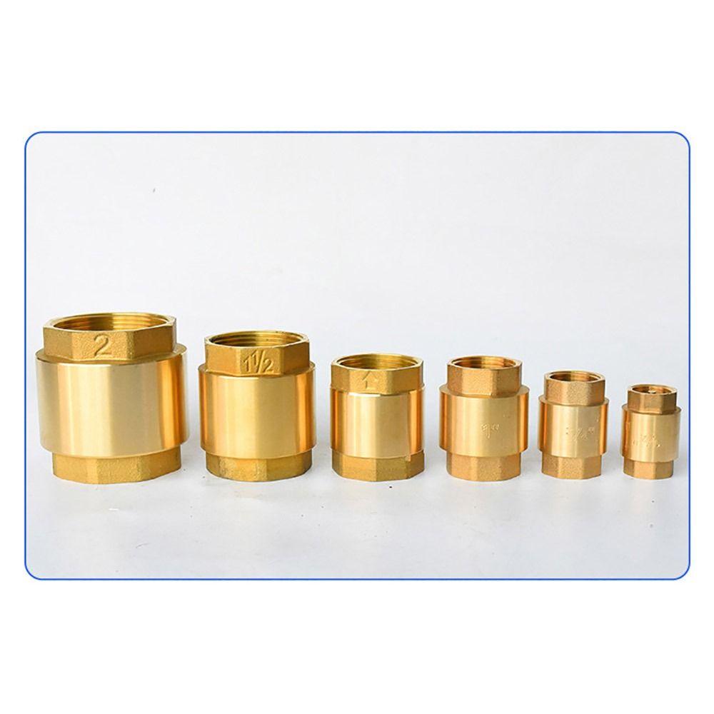 Линейный пружинный NPT латунный обратный клапан с внутренней резьбой противообратный клапан прочный односторонний клапан