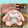 Rabbit Plush Sweet Keychain Colorful Cartoon Animal Stuffed Toy For Backpacks