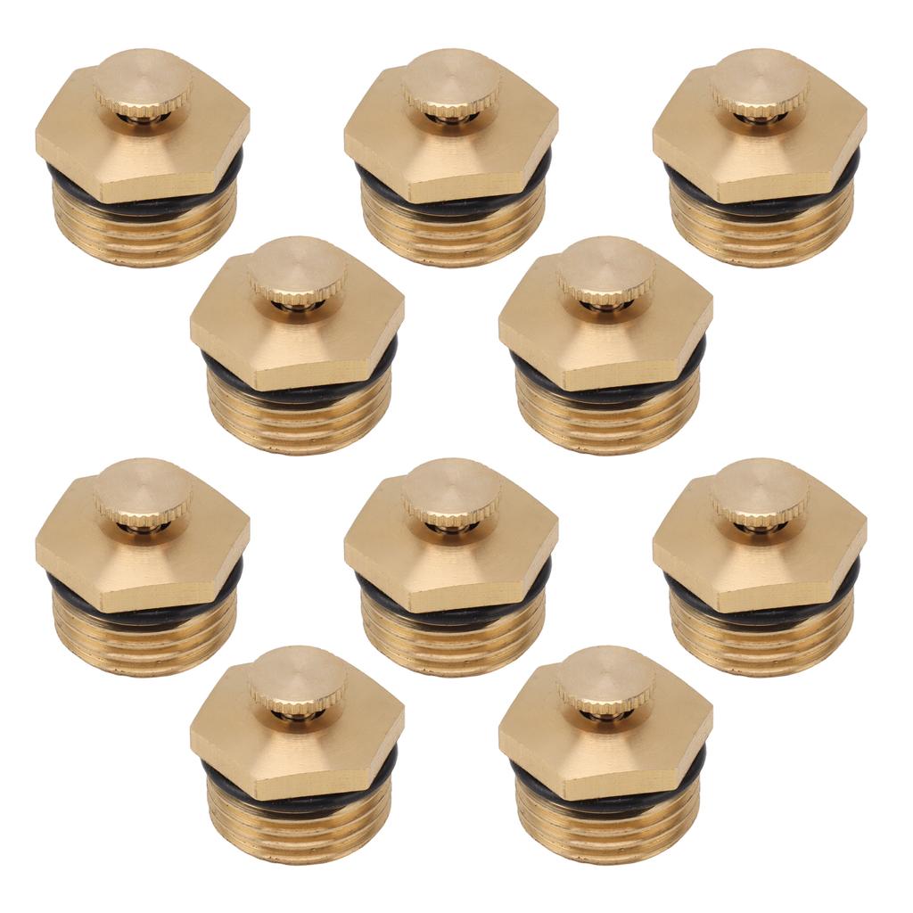 20 шт. латунных распылительных насадок 1/2 дюйма, регулируемые распылительные насадки для удаления пыли и охлаждения газона