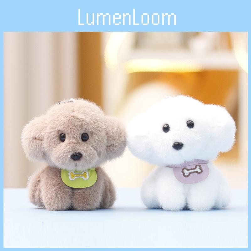 Plush Puppy Cute Toy Animal Stuffed Doll Girls Bag Charm Keychain Accessory