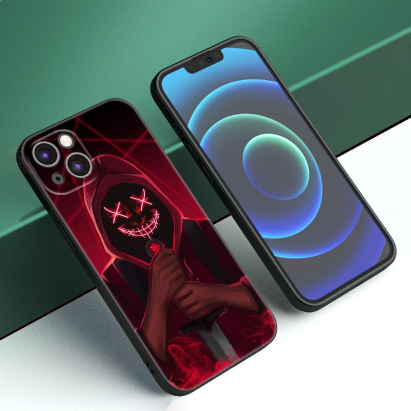 Cool Street Head Boy Phone Case For Apple iPhone 12 13 Mini 11 14 15 Pro Max 7 8 Plus X XR XS SE 2020 2022 Black Silicone Case