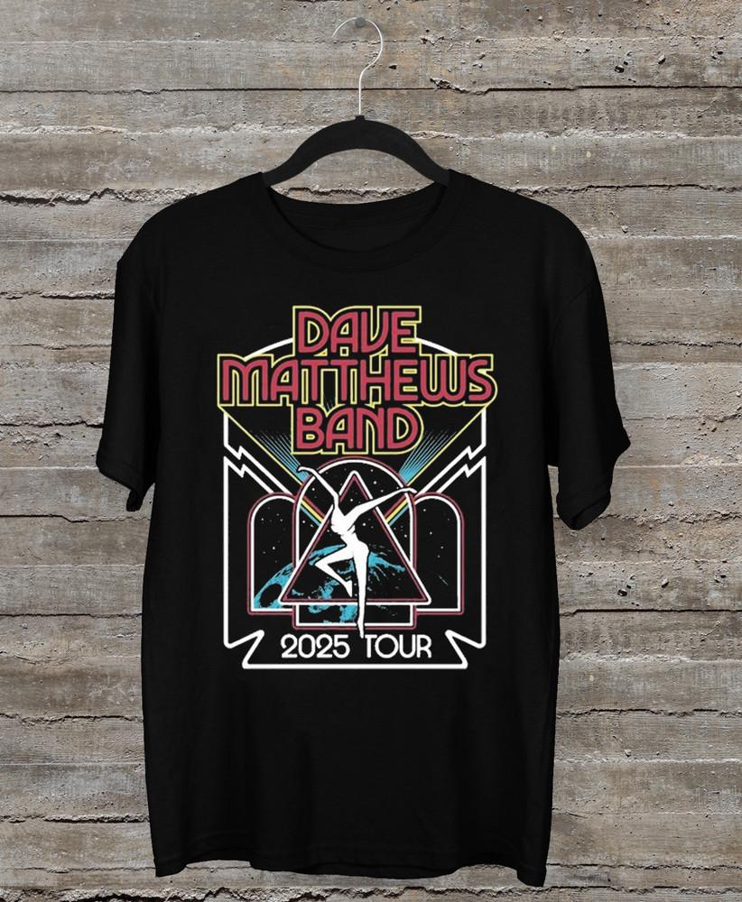 Dave Matthews Band 2025 Tour Logo T Shirt Black All Size Unisex T-Shirt
