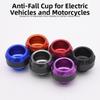 2 Pcs Aluminum Alloy Motorcycle Wheel Slider Protection Cup For E-Scooter For Bike, CNC Crash Pad With Carbon Fiber Accent