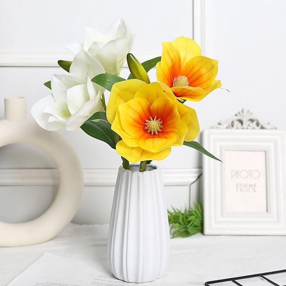 Photography Props Magnolia Artificial Flower Ornaments Festival Table Flowers Decoration