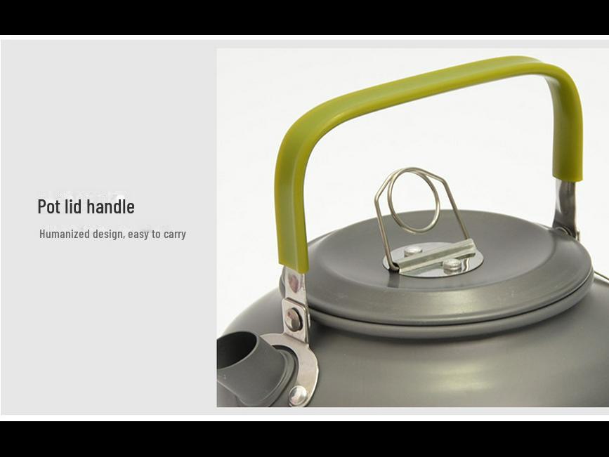 Portable Aluminum Camping Coffee/Tea Kettle, 0.8L