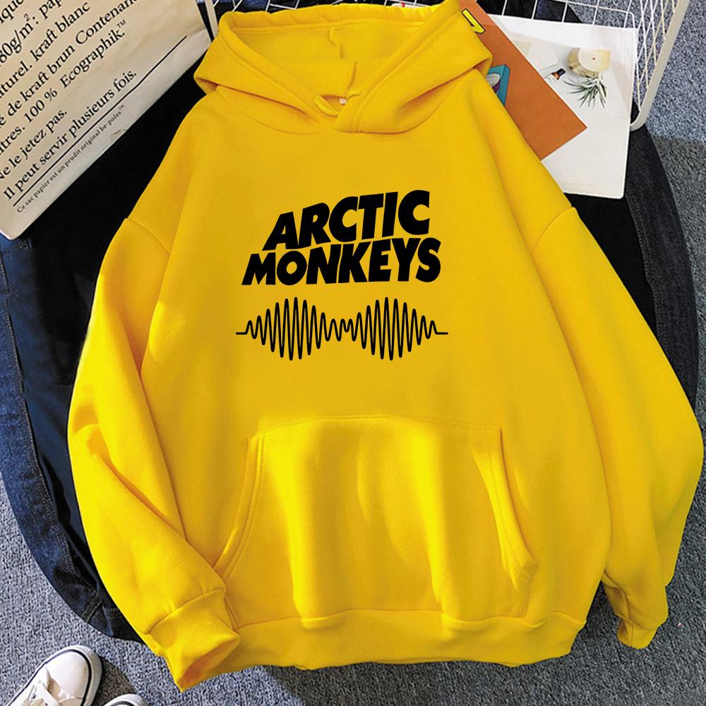 ARCTIC MONKEYS Sound Wave Толстовка Музыкальная группа Одежда для фанатов Флисовые пуловеры с принтом и длинными рукавами Унисекс Толстовки в стиле хип-хоп Толстовки