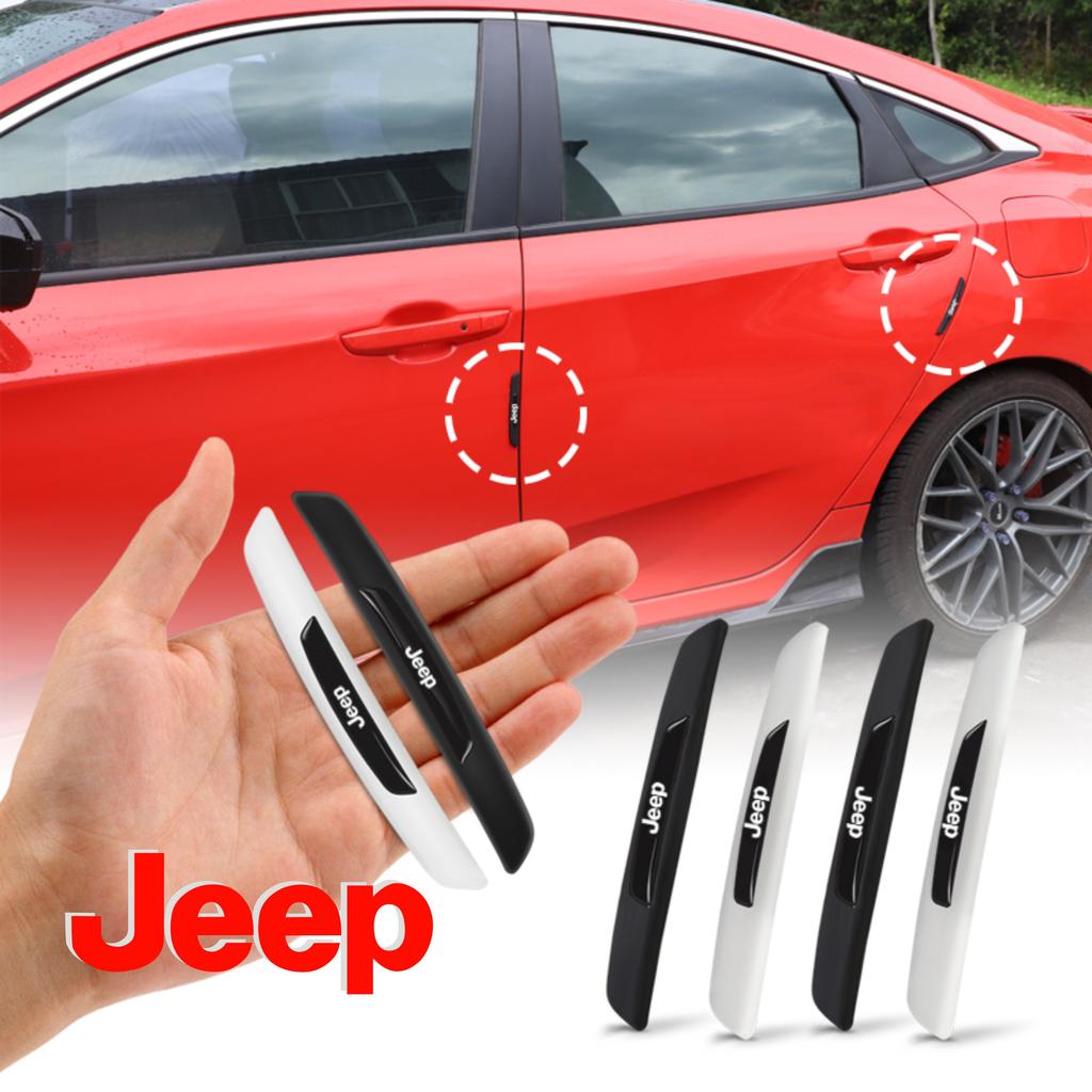 Jeep Car Door Rearview Mirror Protector Stickers Rubber Anti-Collision Strip For Jeep Renegade Compass Grand Cherokee Wrangler ALR1