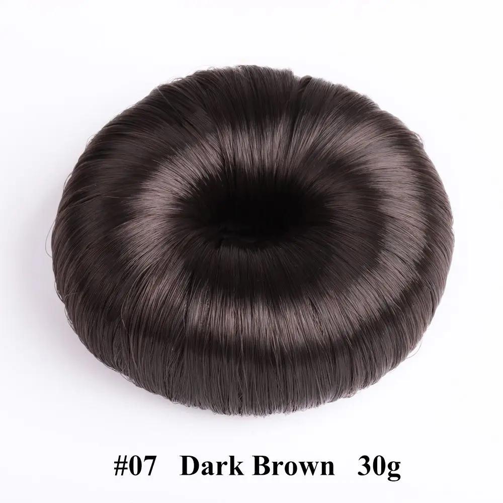 Fashion Elegant Black Hair Wig Hair Clip Brown Hair Styling Tools Hair Donut Shaper Bun Maker Hair Ring DIY