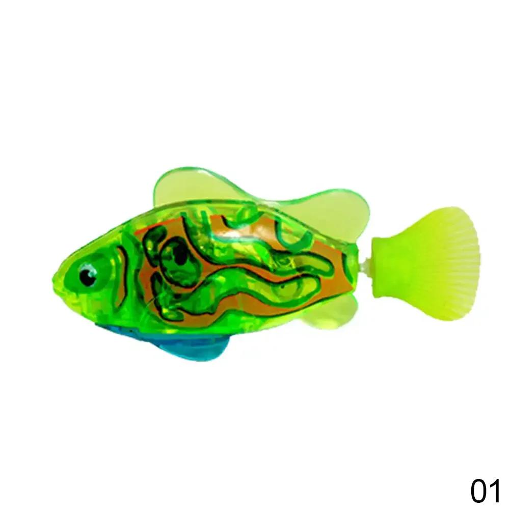 Pet Cat Toy LED Interactive Swimming Robot Fish Toy for Cat Glowing Electric Fish Toy To Stimulate Pet's Hunter Instincts