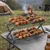 Многоцелевая складная охлаждающая подставка с несколькими ярусами, антипригарная, регулируемая, для охлаждения хлеба, сетчатая, складная, для кемпинга, барбекю