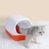 Fully Enclosed Pet Kitten Anti Splash Indoor Toilet Clean Sand Tray Basin Cleaning Cats Supplies
