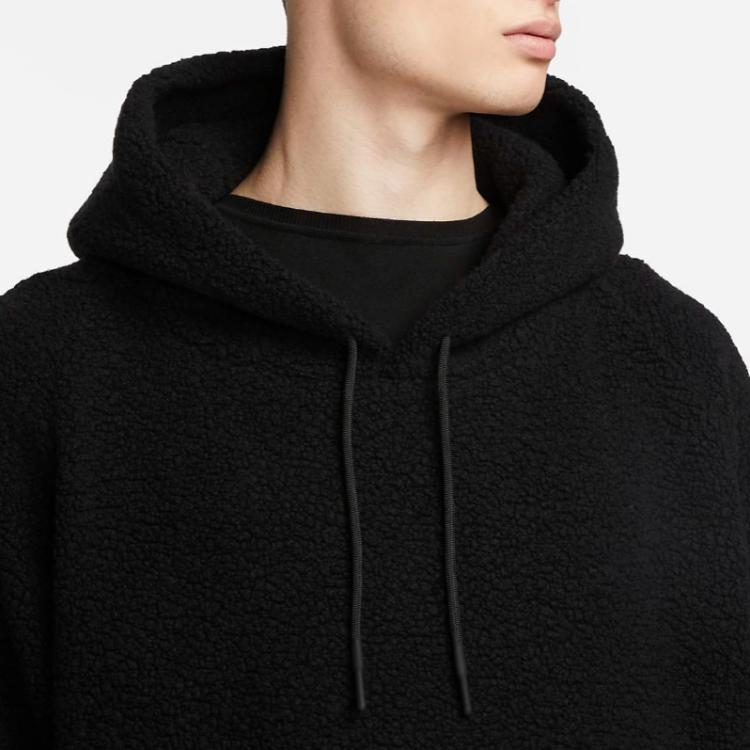 Nike Однотонный пуловер с длинным рукавом, мужские топы, черный DV7474-010