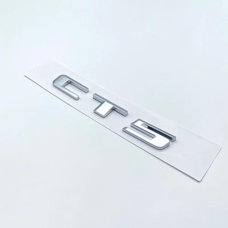 3D ABS Black Silver Letters Numbers Logo Stickers For Cadillac CT4 CT5 CT6 Car Rear Trunk Emblem Accessories