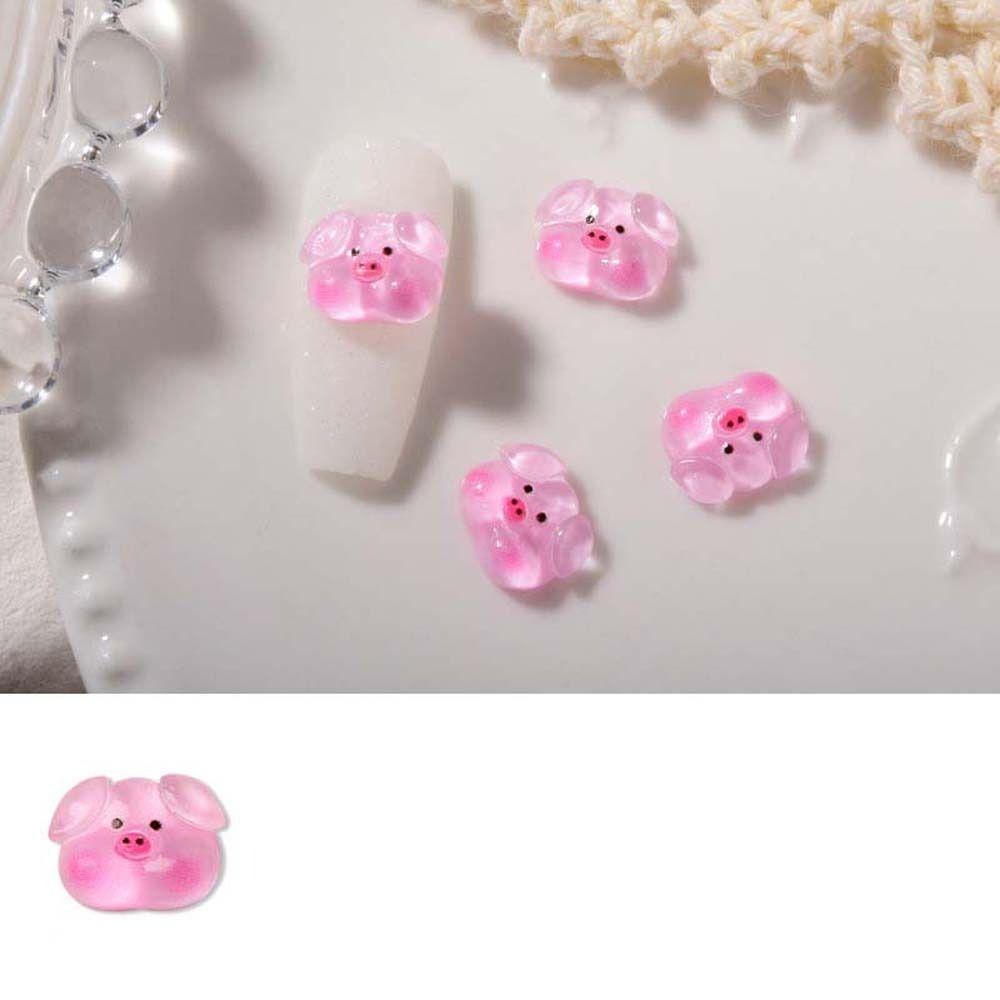 Rabbit Cartoon Nail Decorations Animal Nail Rhinestones 3D Nail Jewelry Cartoon Nail Drills