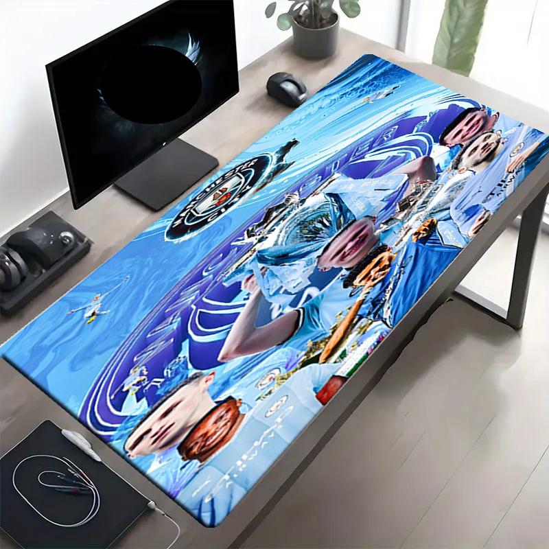 Football team City FC Print Mouse Pad, Anti‑Slip Desktop keyboard Mat, for PC Laptop Gaming Working Daily Use, Cool Festival Surprise Gift