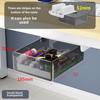 Under-Desk Hidden Drawer Storage Box for Office Workstation