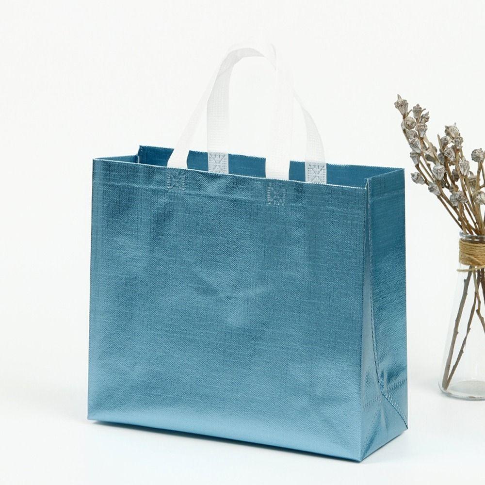 Экологичная нетканая хозяйственная сумка однотонная хозяйственная сумка вечеринка по случаю дня рождения