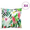 Decorative Cushions 4 pcs. Multicolored 60 x 60 cm Fabric