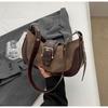 Trendy 2024 New Simple Vintage Underarm Bag Single Shoulder Bag High Quality Texture Crossbody Bag Women
