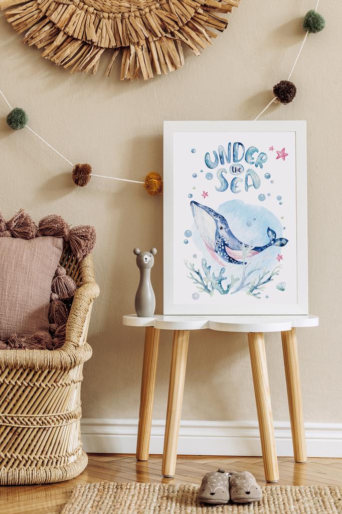 Плакат детская комната кит рейтинг