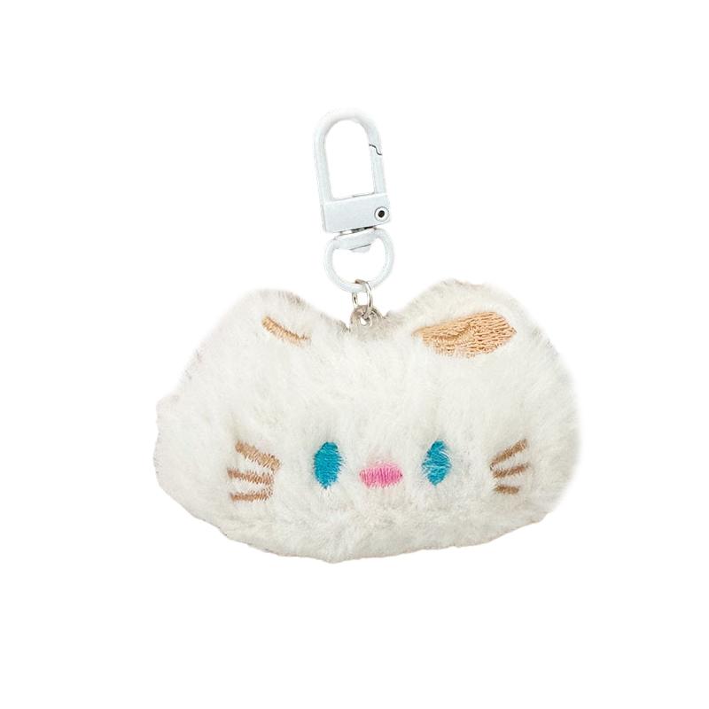 Милые брелоки с животными, мультяшные плюшевые голубоглазые кошки, брелки, плюшевая кукла Kawaii, брелок для рюкзака, украшения, аксессуары, подарки