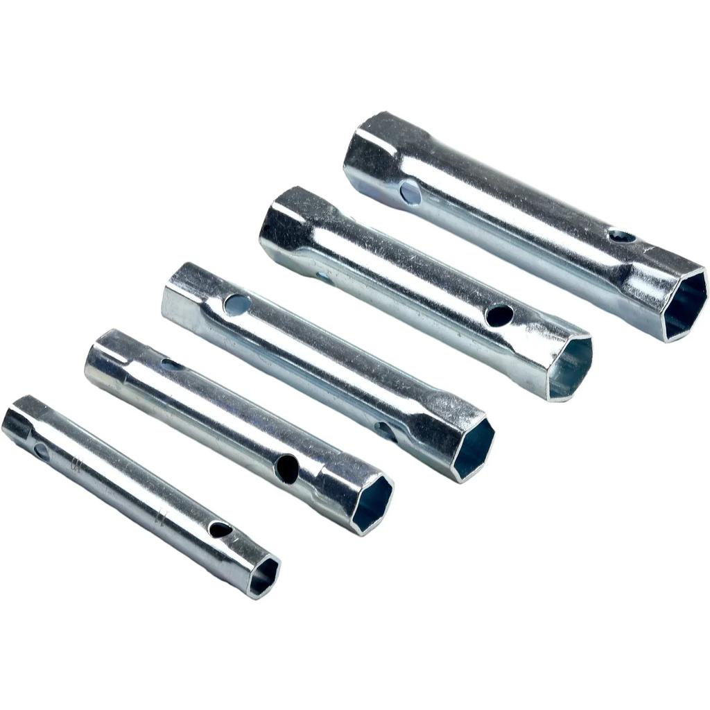 10 шт. Метрический трубчатый накидной ключ 6-22 мм, Набор, Труба, Стержень, Полая торцевая головка, Гаечный ключ для ремонта автомобилей и сантехники, Ручные инструменты