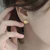 Half-arc Brushed Ear Buckles, Niche High-end Atmosphere Earrings for Women, Cold Style Design