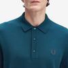 FRED PERRY [Sharp] Long Sleeve Classic Knit Shirt - Dark Petrol Afpm2534535-Z23