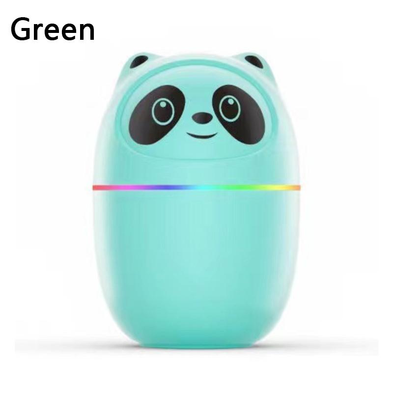 Mini Air Humidifier Cute Panda Aroma Oil Diffuser With Night Light USB Chargeable Cool Mist Sprayer Plants Purifier Humificador